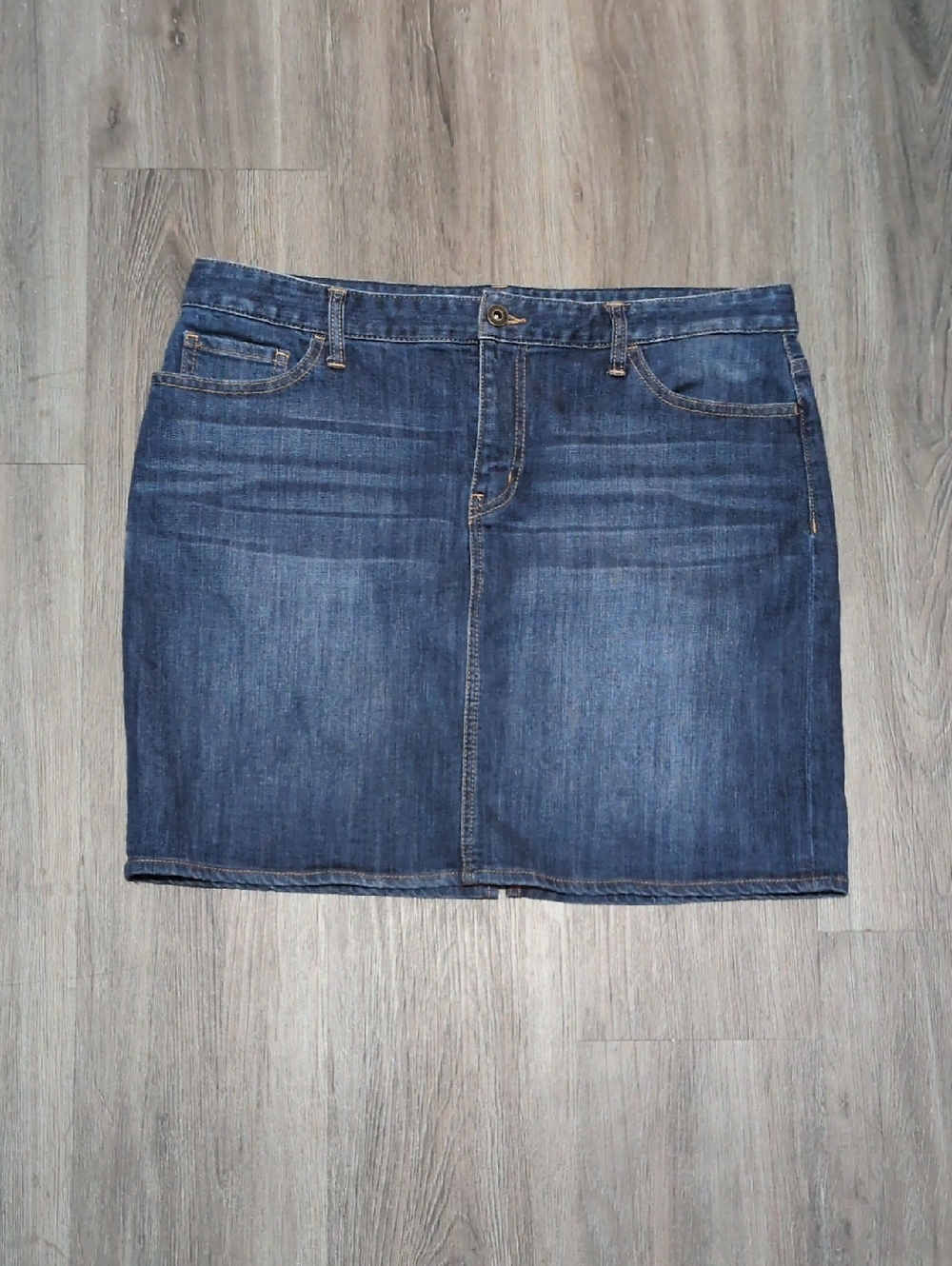 Classic Preppy Tommy Hilfiger Denim Mini Skirt Sz 14